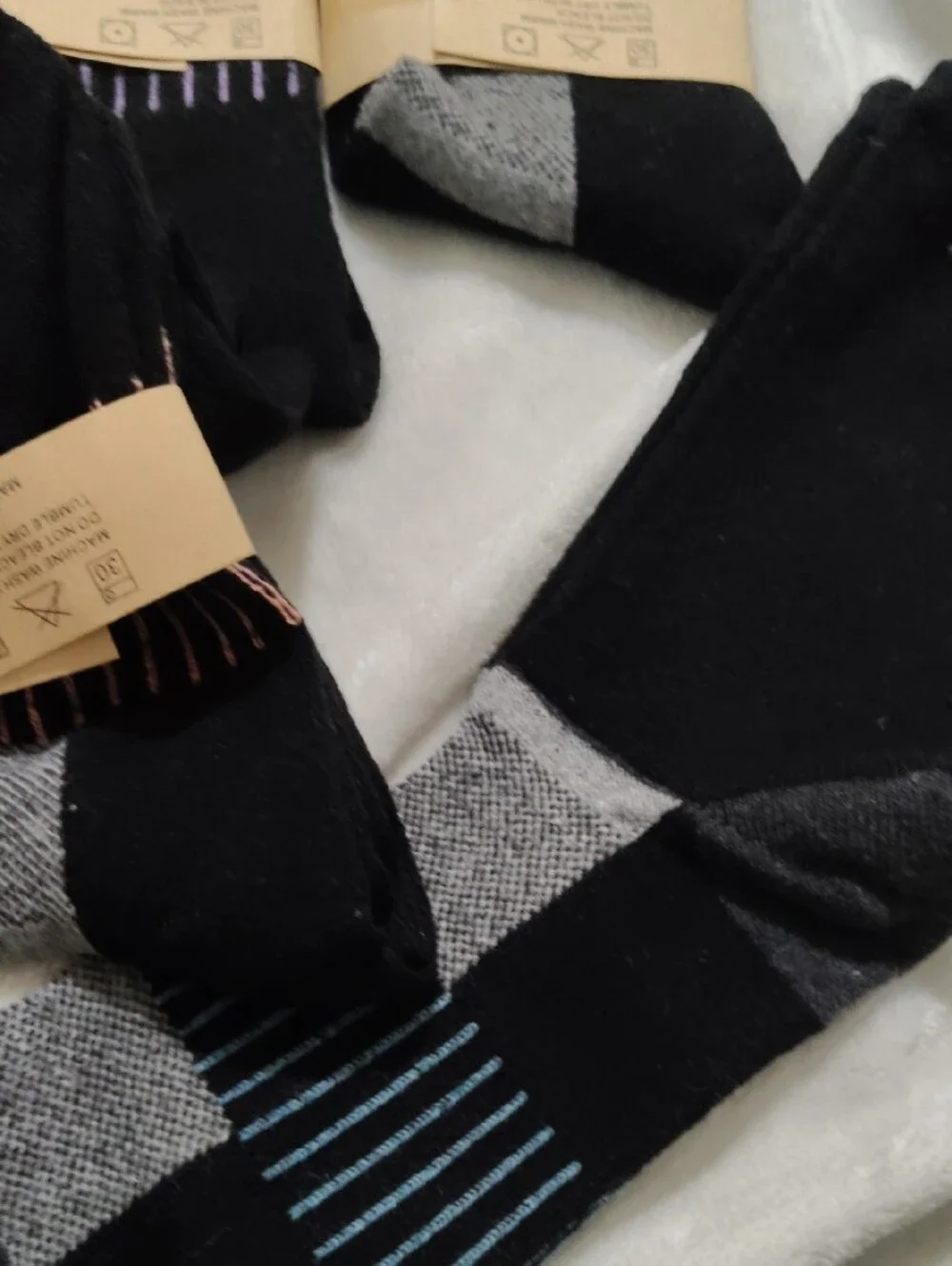Men's Black & Gray Crew Socks - Pack of 5